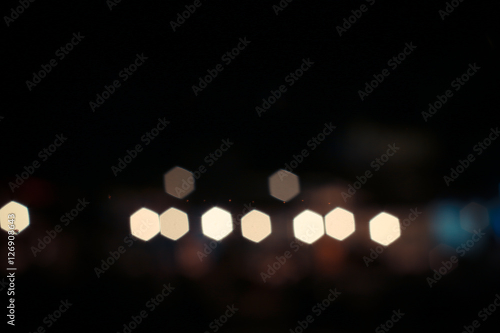 Bokeh colorful abstract defocused city on street Bokeh colorful abstract defocused city on street