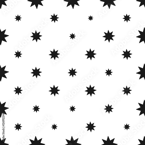 Seamless stars pattern. Abstract vector illustration.