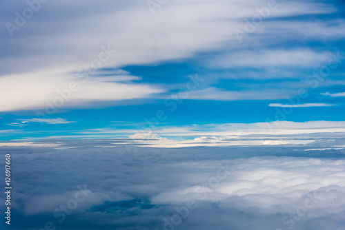 view through airplane window