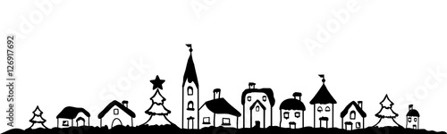Winterliches Dorf