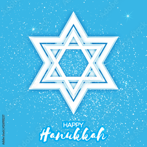 Origami Star of David. Happy Hanukkah.