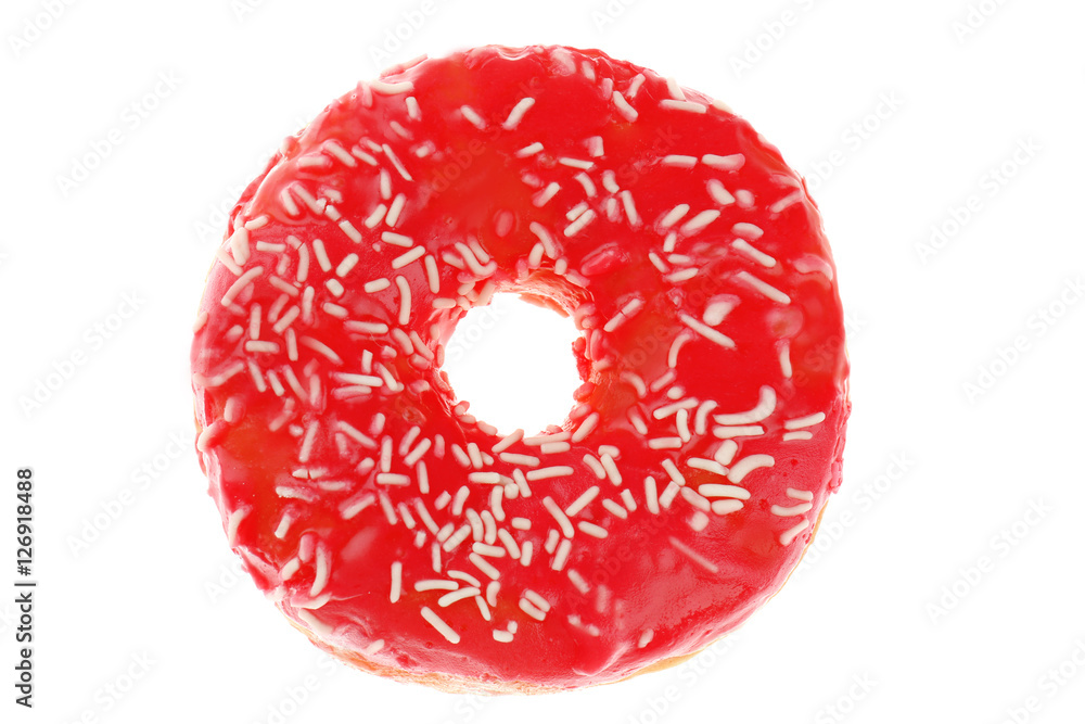 Delicious donut on white background Delicious donut on white background