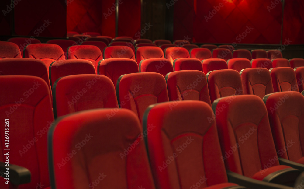 Empty theater seats Empty theater seats