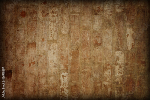 Closeup brown stained old wood texture for background.