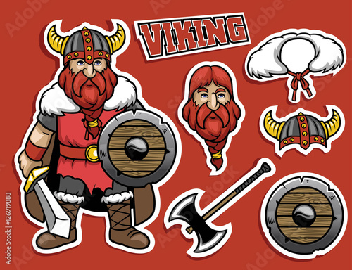 cartoon if viking warrior