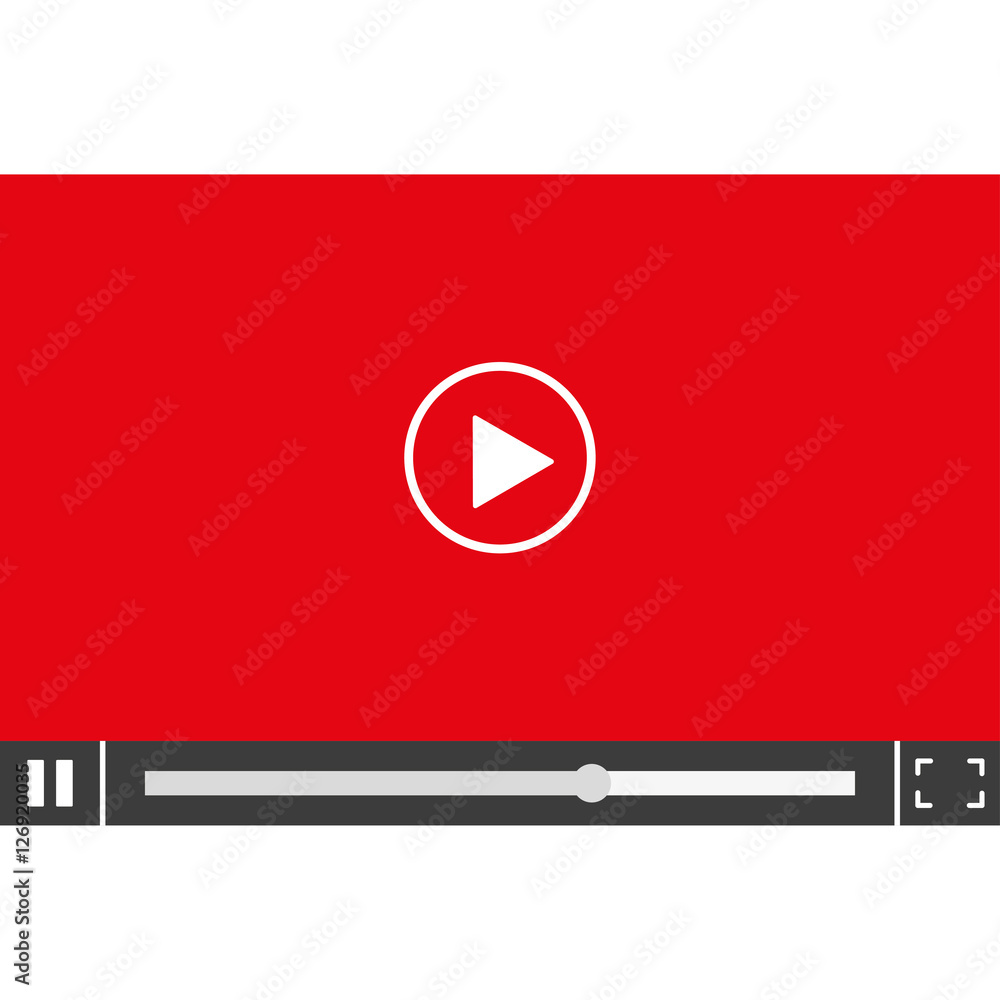 Video player flat icon vector illustration Eps10 Video player flat icon vector illustration Eps10