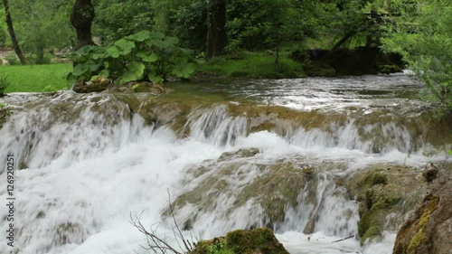 Waterfalls at Rastoke near the town of Slunj in Croatia.