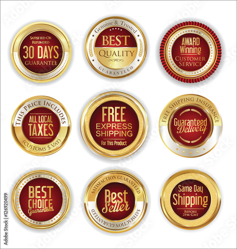 Free shipping and best quality golden labels collection