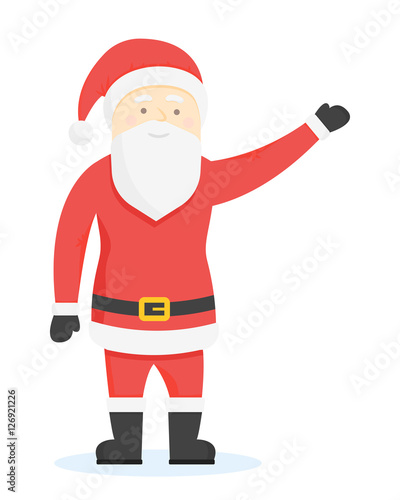 Santa Claus Cartoon Style Characters. Vector illustration