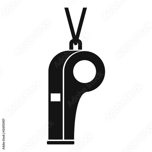 Whistle icon. Simple illustration of whistle vector icon for web