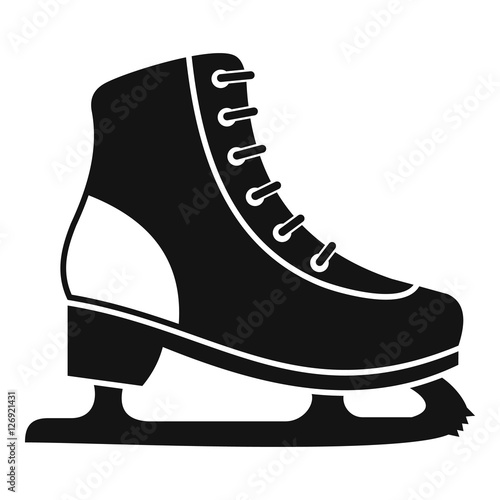 Ice skate icon. Simple illustration of ice skate vector icon for web