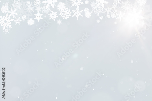 Hintergrund mit Schneekristallen photo