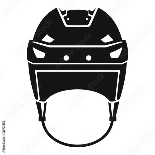 Canvas Print Hockey helmet icon