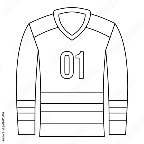 Sport uniform icon. Outline illustration of sport uniform vector icon for web