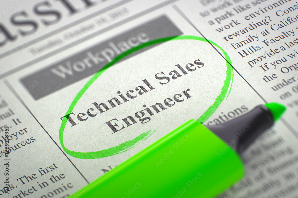 Technical Sales Engineer Wanted. 3D. Technical Sales Engineer Wanted. 3D.