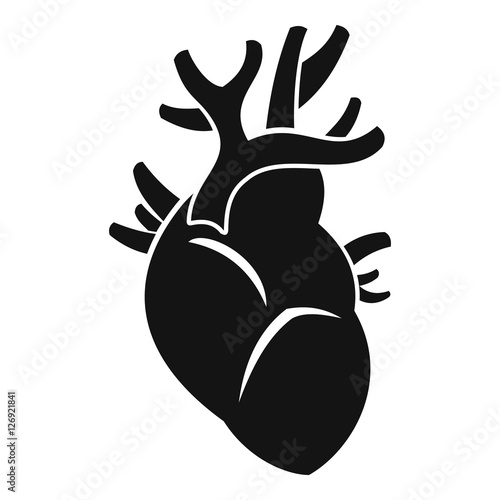 Heart icon. Simple illustration of heart vector icon for web