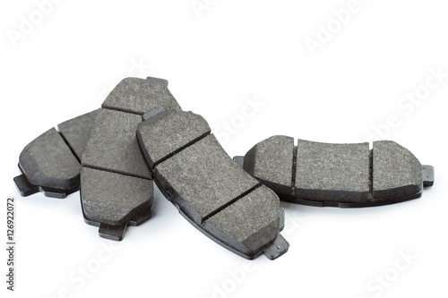 brake pads isolated on white