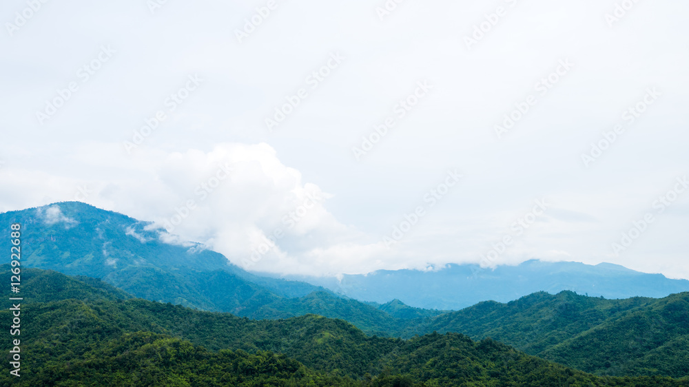 mountain with raincloud mountain with raincloud