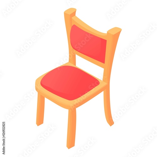 Chair icon. Cartoon illustration of chair vector icon for web