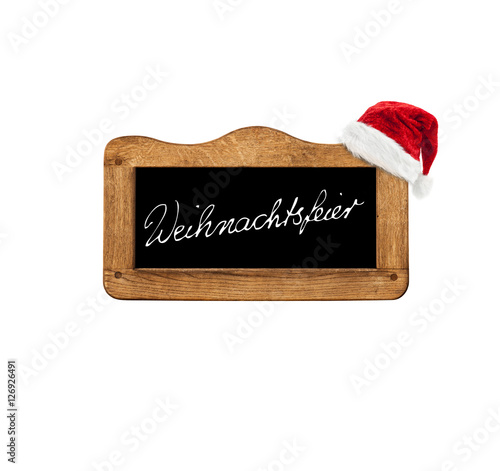 Schild Weihnachtsfeier