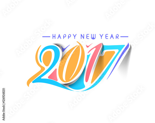 Happy new year 2017 - New Year Holiday Design Elements