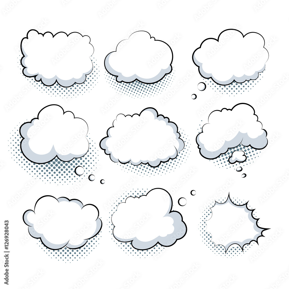 Comic Speech Bubbles Comic Speech Bubbles