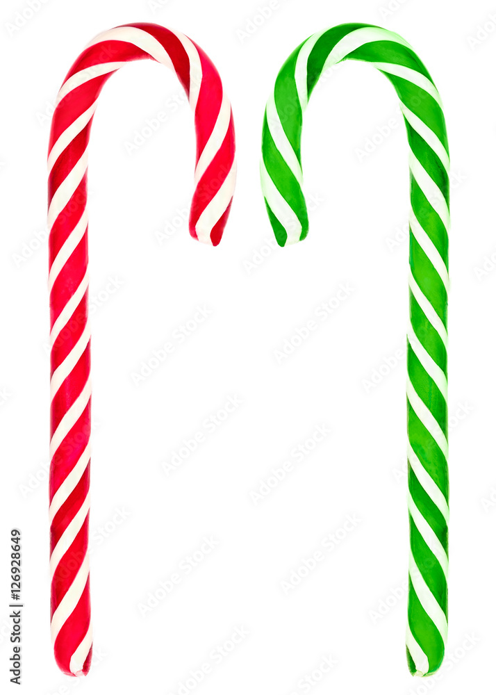 Obraz premium christmas candy cane isolated