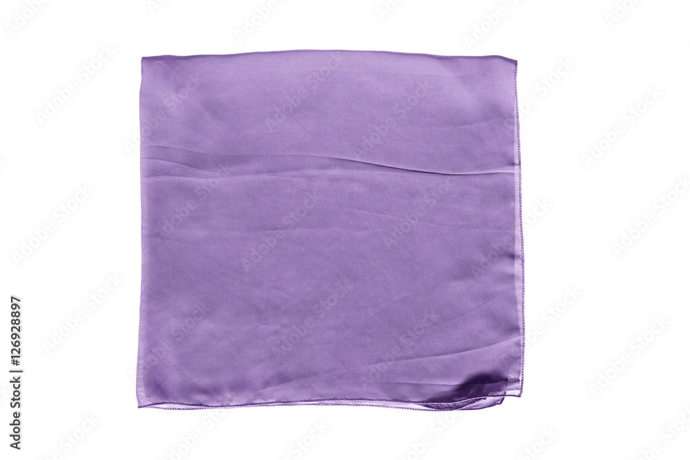 Folded kerchief isolated