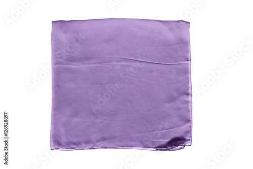 Folded kerchief isolated