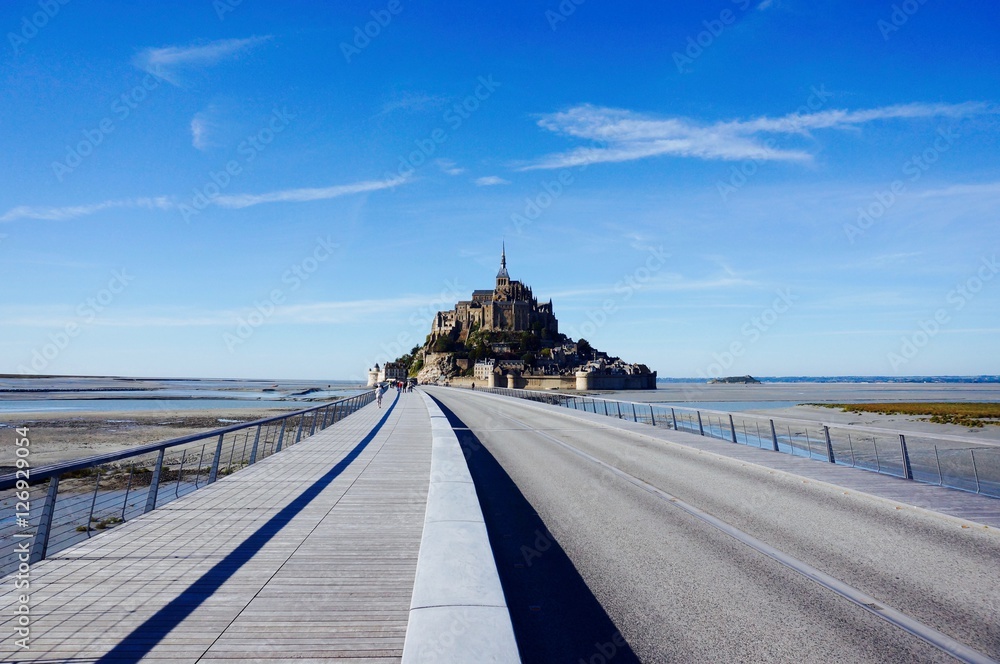 Road to Mont Saint Michel