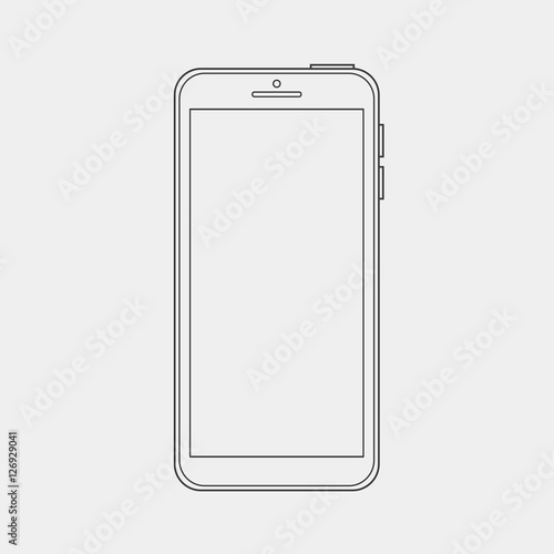 smartphone icon , vector illustration business concept isolated