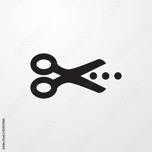 scissors icon illustration