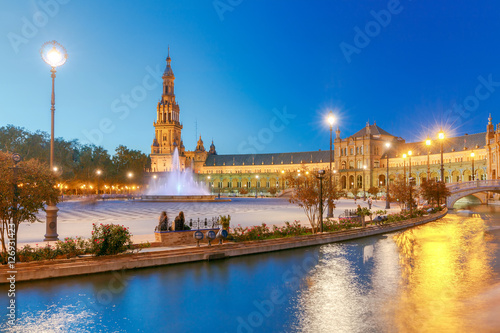 Seville. Spanish Square or Plaza de Espana.