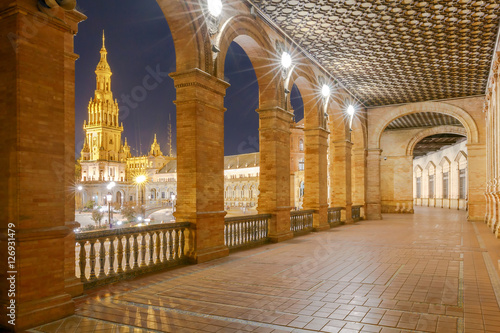 Seville. Spanish Square or Plaza de Espana.