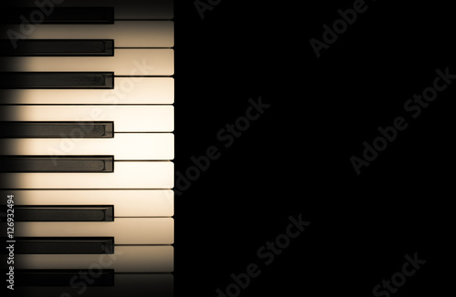 Piano keyboard - Tastiera di pianoforte