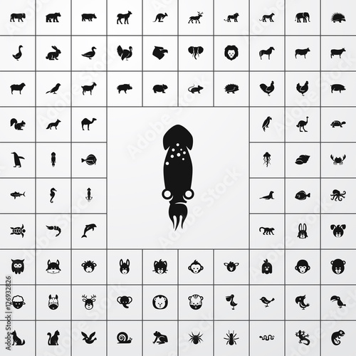 squid icon illustration