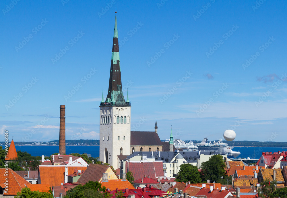 City landscape in Tallinn