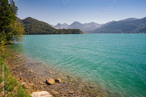 Wolfgangsee lake view, Austria
