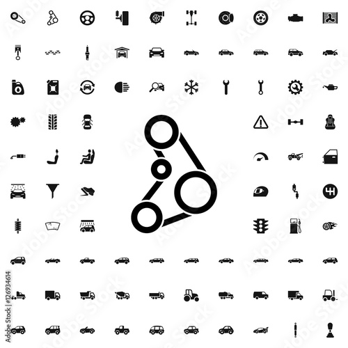 driving belt icon illustration