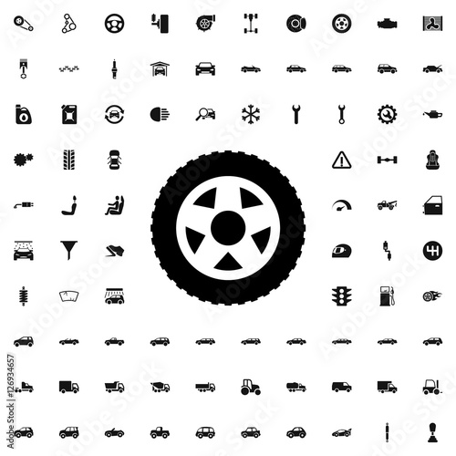 wheel icon illustration