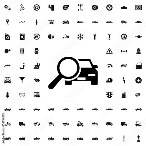 car search icon illustration