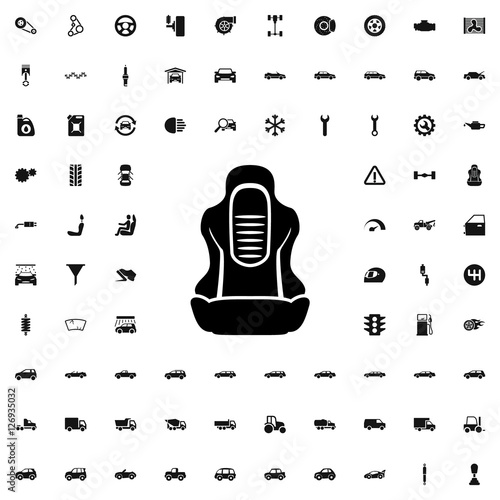 car seat icon illustration