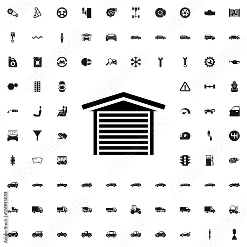 garage icon illustration