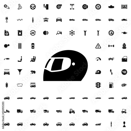 racing helmet icon illustration