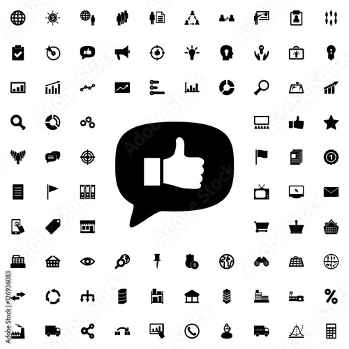thumb up icon illustration
