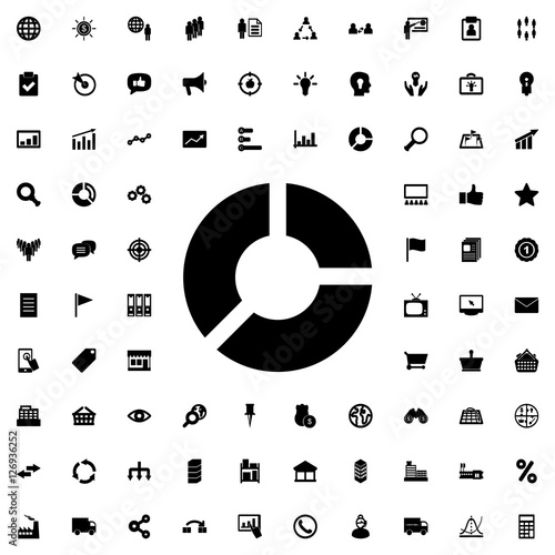 pie chart icon illustration