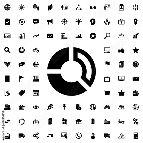 pie chart icon illustration