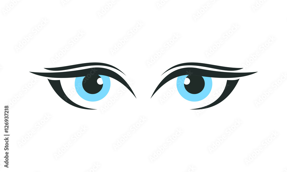 blue eyes Stock Vector | Adobe Stock