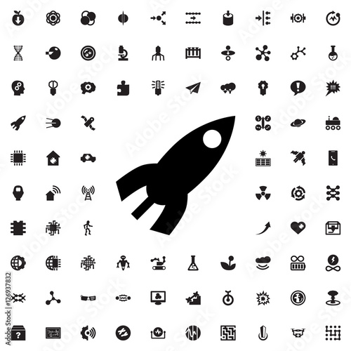 rocket icon illustration