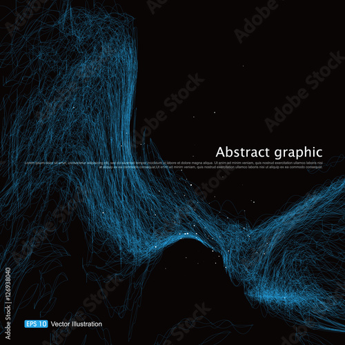 complex lines consisting of Abstract graphic.